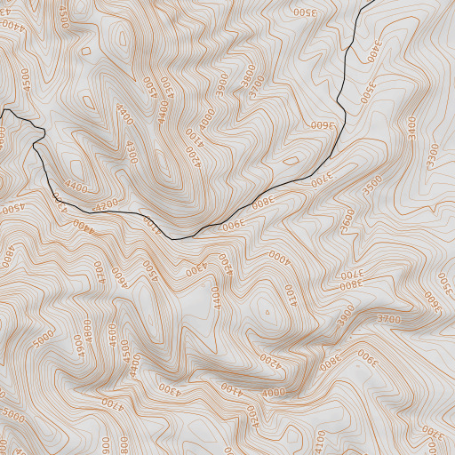 OpenTopoMap map of Turner Spring, OR
