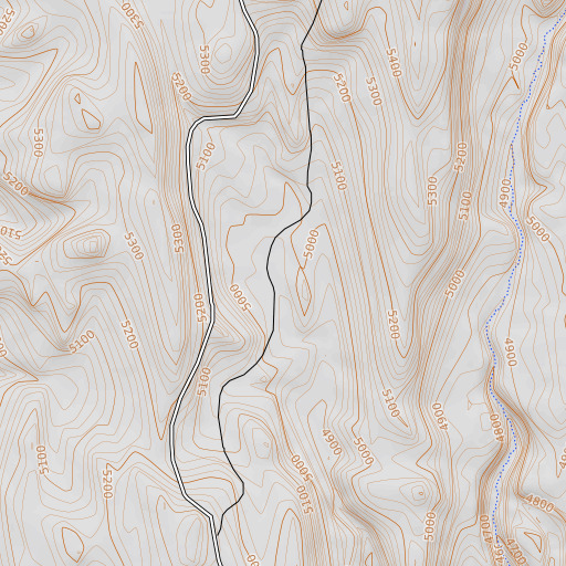 OpenTopoMap map of Willow Basin, OR
