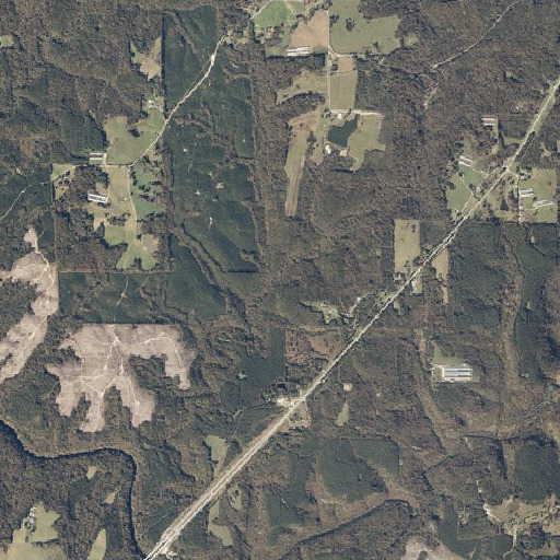 Aerial imagery of Adams Creek, AL