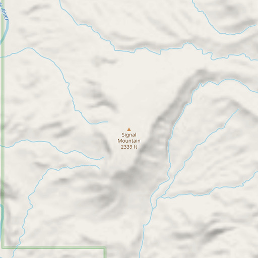 OpenStreetMap map of Signal Mountain, AZ