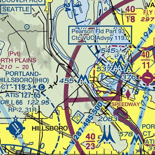 FAA VFR chart of Ennis Creek, OR