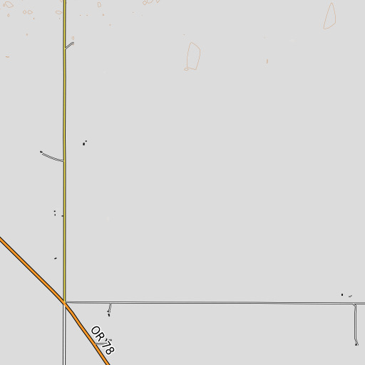 OpenTopoMap map of Baker Well, OR