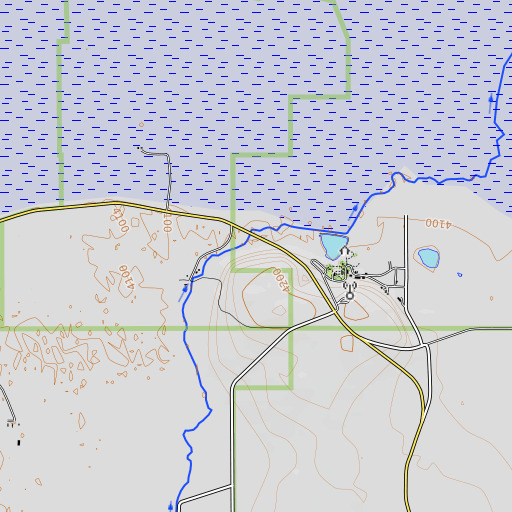 OpenTopoMap map of Sodhouse Spring, OR
