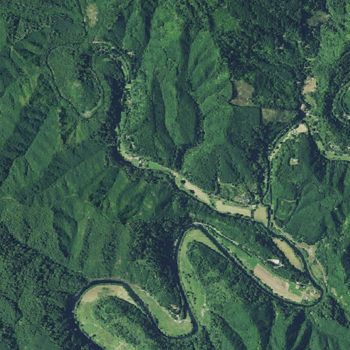Aerial imagery of Chute Creek, OR