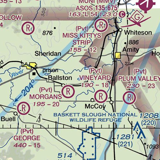 FAA VFR chart of Walker Dam Number Two, OR