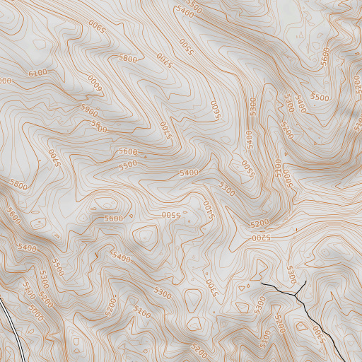 OpenTopoMap map of Huff Ditch, OR