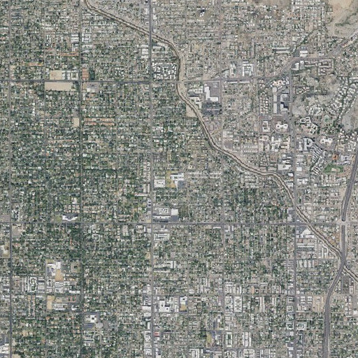Aerial imagery of Madison Simis Elementary School, AZ