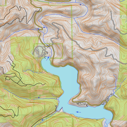 OpenTopoMap map of Beehive Rock, OR