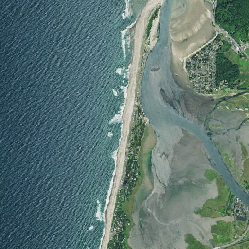 Aerial imagery of Salishan Spit, OR