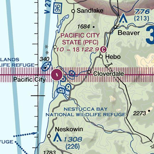 FAA VFR chart of Alderman Butte, OR