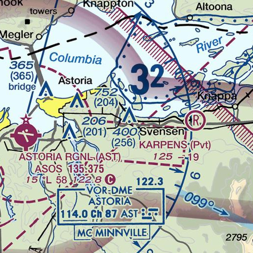 FAA VFR chart of Fern Hill, OR