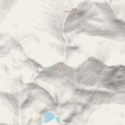 OpenStreetMap map of Granite Mountain, OR
