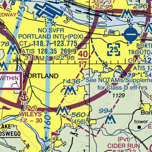 FAA VFR chart of Ramapo (historical), OR