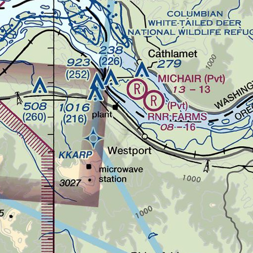 FAA VFR chart of Taylorville, OR