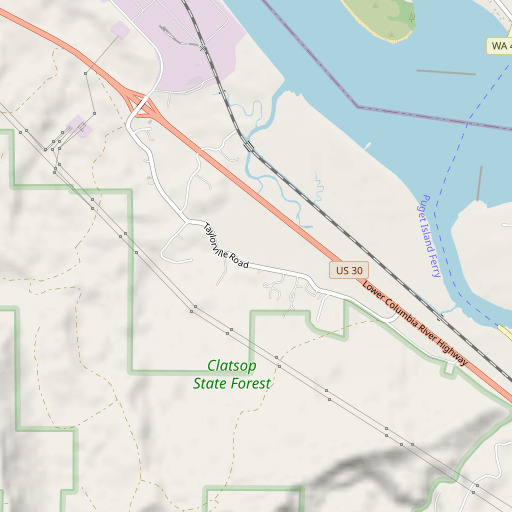 OpenStreetMap map of Taylorville, OR