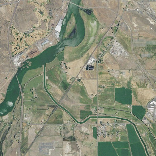 Aerial imagery of Texum (historical), OR