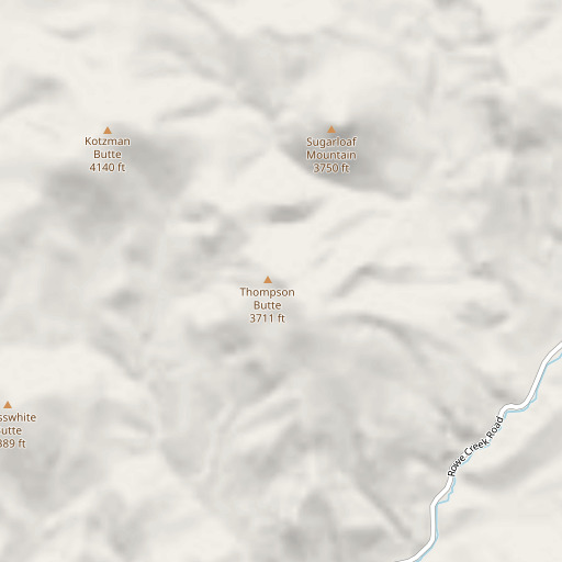 OpenStreetMap map of Thompson Butte, OR