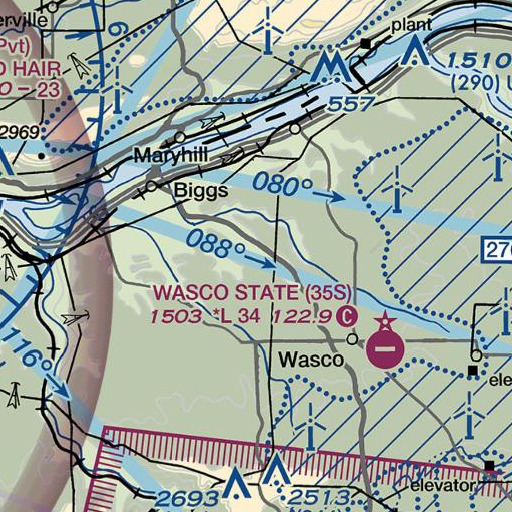 FAA VFR chart of Thornberry, OR