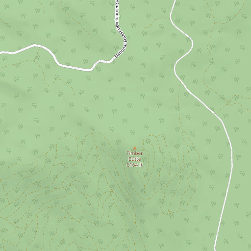 OpenStreetMap map of Timber Butte, OR
