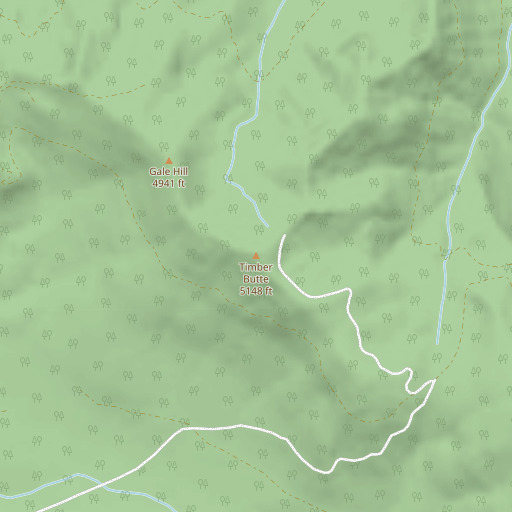 OpenStreetMap map of Timber Butte, OR