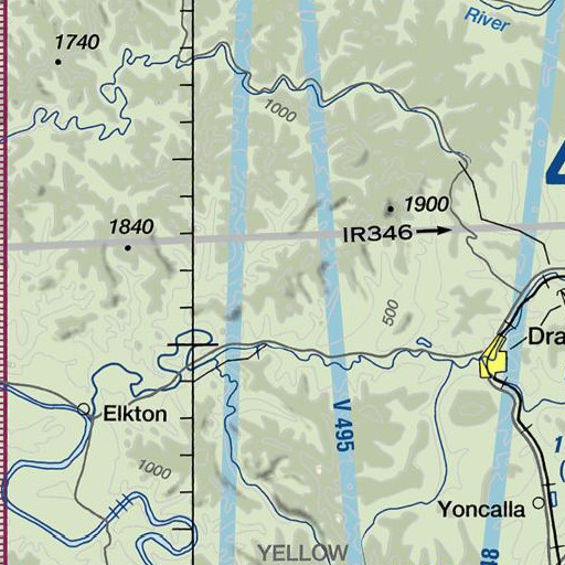 FAA VFR chart of Tom Folley Mountain, OR