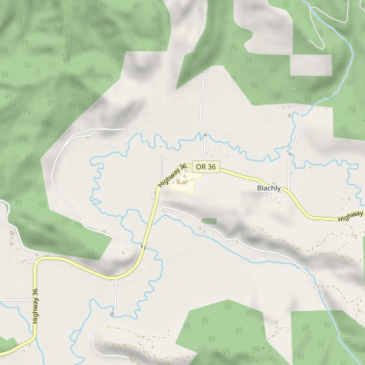 OpenStreetMap map of Triangle Lake School, OR