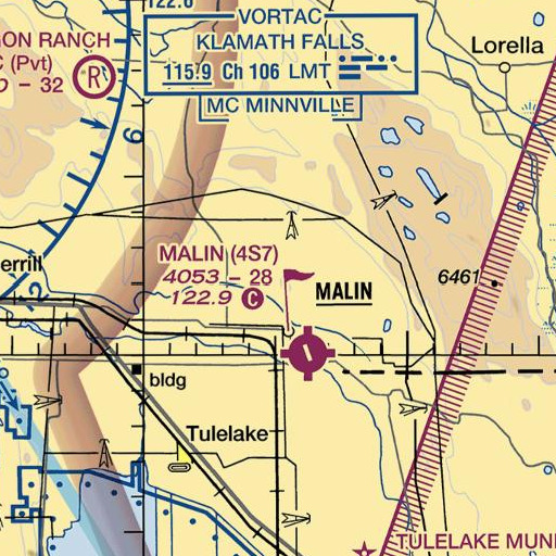 FAA VFR chart of Turkey Hill, OR