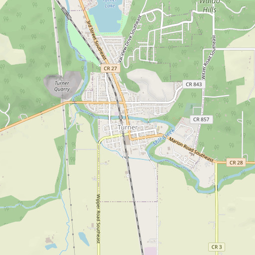 OpenStreetMap map of Turner, OR
