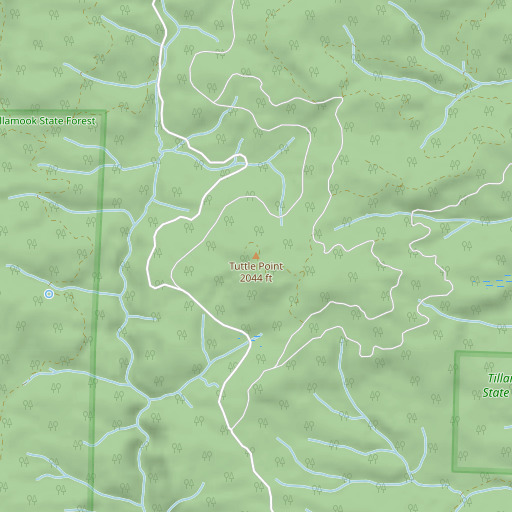 OpenStreetMap map of Tuttle Point, OR