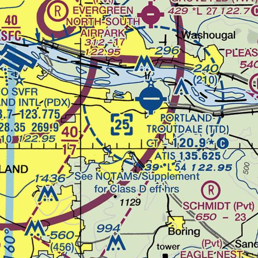 FAA VFR chart of Twelvemile Corner, OR