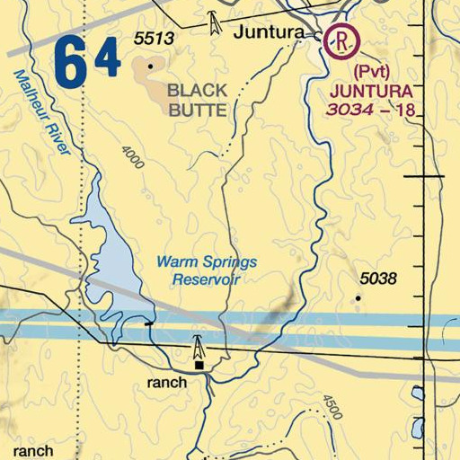 FAA VFR chart of Twin Knolls, OR