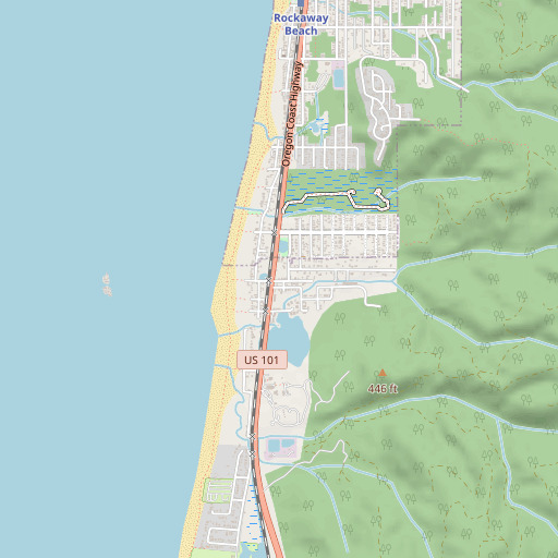 OpenStreetMap map of Twin Rocks, OR