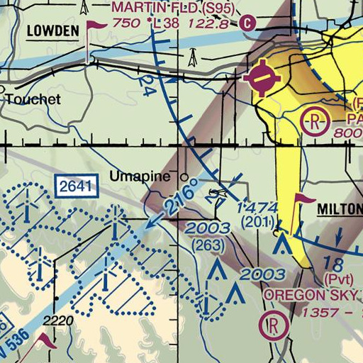 FAA VFR chart of Umapine, OR