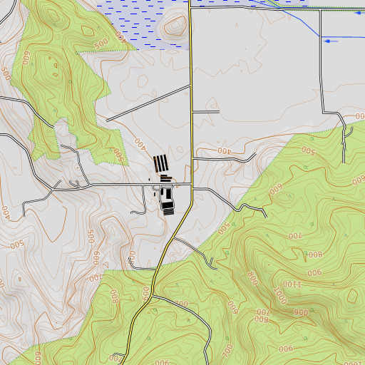 OpenTopoMap map of Union Point (historical), OR