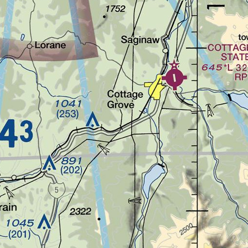 FAA VFR chart of Veatch, OR