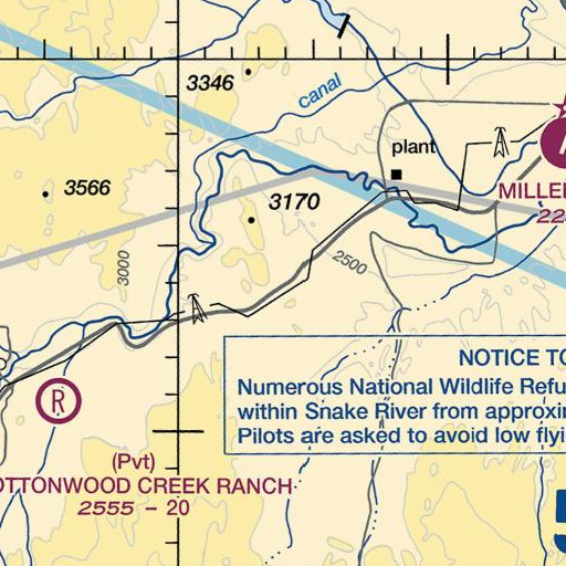 FAA VFR chart of Vines Hill, OR