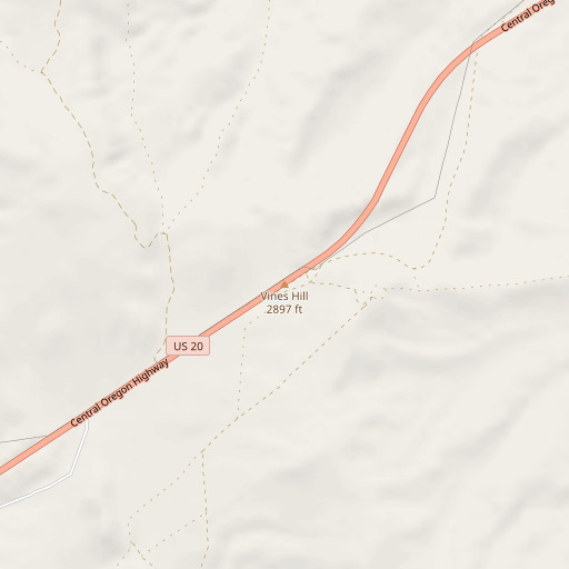 OpenStreetMap map of Vines Hill, OR