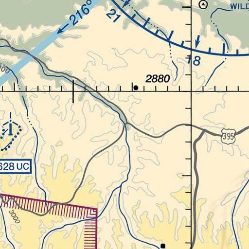 FAA VFR chart of Vinson (historical), OR