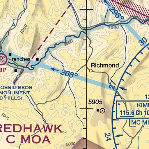FAA VFR chart of Waldron (historical), OR