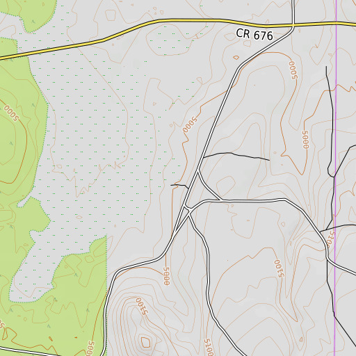 OpenTopoMap map of Bear Spring, OR