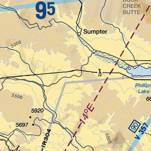 FAA VFR chart of Big Fir Spring, OR