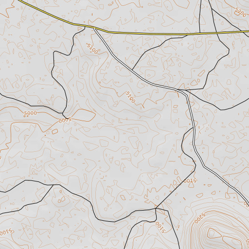 OpenTopoMap map of Bottle Spring, OR