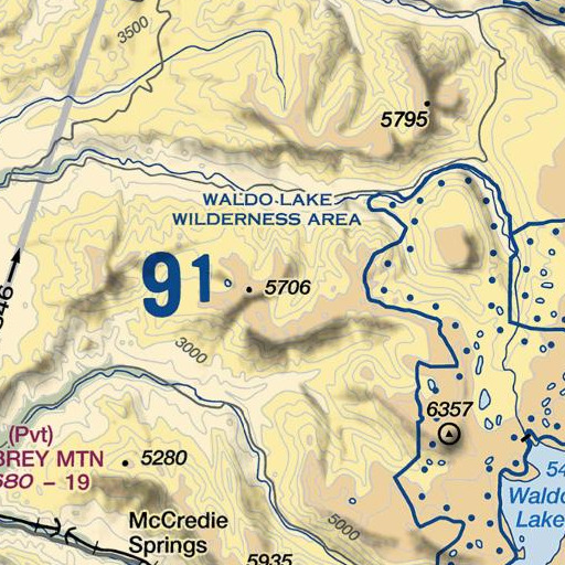 FAA VFR chart of Captain Prairie, OR