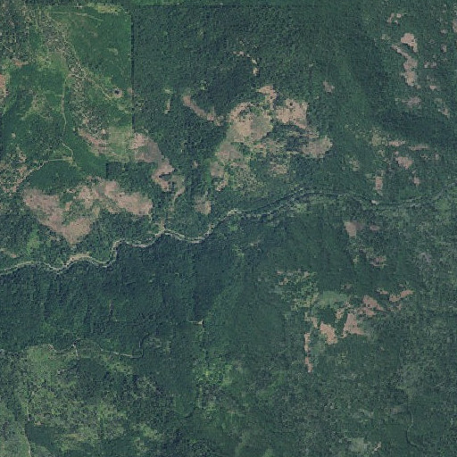 Aerial imagery of Coffin Creek, OR