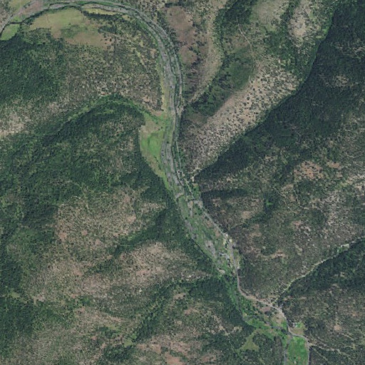Aerial imagery of Deep Creek, OR