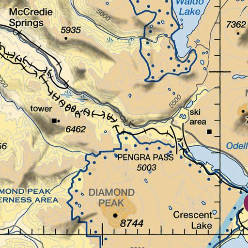 FAA VFR chart of Diamond Creek, OR