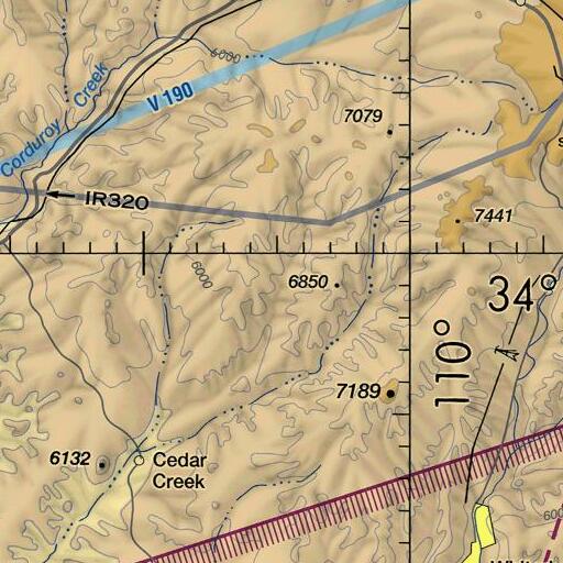 FAA VFR chart of Bear Spring, AZ