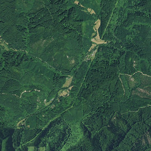 Aerial imagery of Drew Creek, OR
