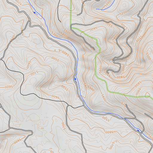 OpenTopoMap map of Frazier Meadow, OR
