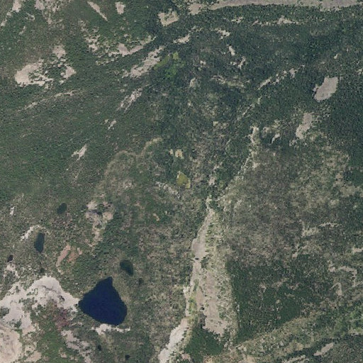 Aerial imagery of Hemlock Lake, OR